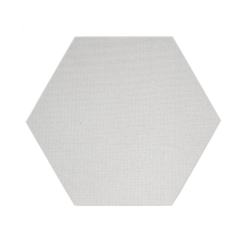 Tapis ivoire Furnish My Place, Hexagone 12 pi