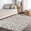 Tapis crème / gris Bousquet Moroccan Beni Souk-1884494571