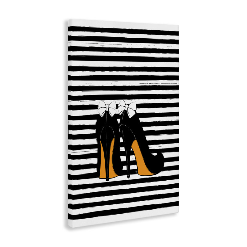 "Bow Heels on Stripes" par Martina Pavlova, H 24 po x l 16 po