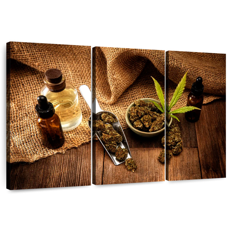 Harnek Medicinal Cannabis Buds, 42" H x 65" W