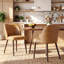 Petites chaises de salle à manger rembourrées en bois massif - Courbe ergonomique et rembourrage moelleux pour espaces multiples-1858175999
