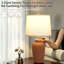 Lampe de table en céramique à intensité variable de 63,5 cm (25 pouces) avec commande tactile-1883766202