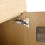 Armoire de base de meuble-lavabo autoportante en chêne, design moderne en contreplaqué durable
