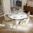 Teferi Stapp Beatriz Modern Faux Leather & Metal Side Chair Upholstered Dining Chair-1041105497