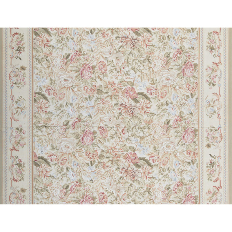 Wool Floral Area Rug