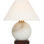 Hardwick 12" Cordless Accent Lamp in Alabaster and Natural Rift Oak with Linen Shade