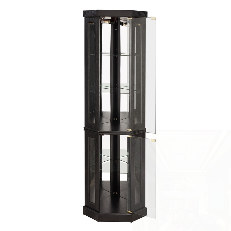 Vitrine de coin lumineuse, Noir