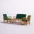 Calhoun 4-Person Solid Wood Patio Seating Group-652725549