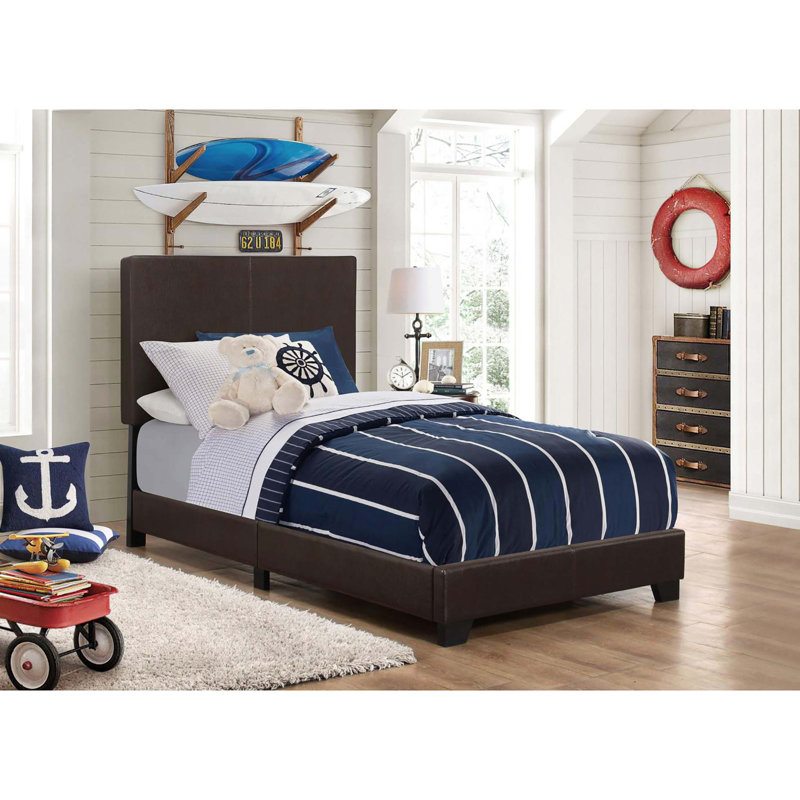 Panel Bed, Twin, Brown