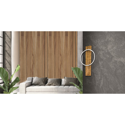 Fleeta Solid Wood LED Flush Mounted Sconce