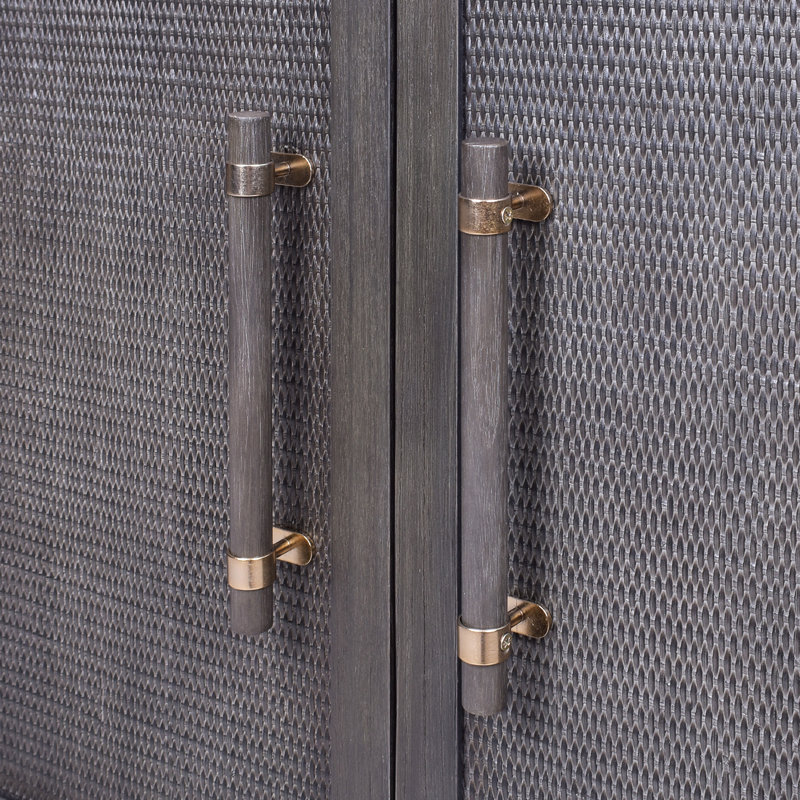Armoire 2 portes en bois massif Hopper Studio Sophia, Noir