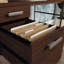 Bureau, finition brune