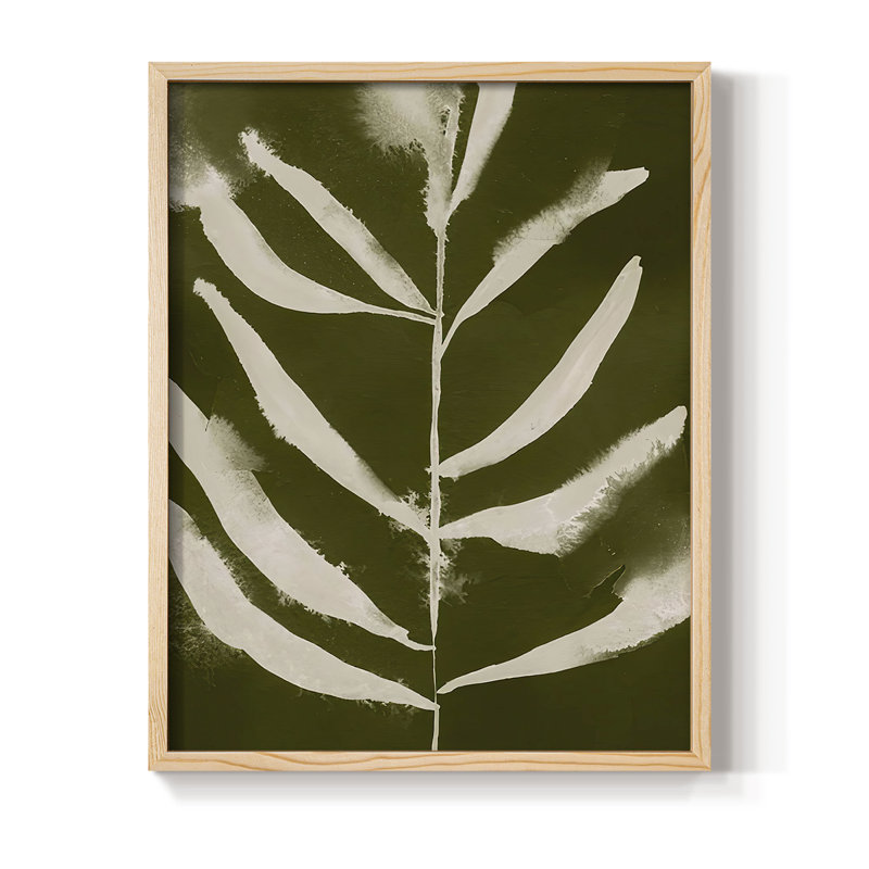 «Organic Bloom II», reproduction encadrée - bois massif, H 21 po x l 17 po, Naturel