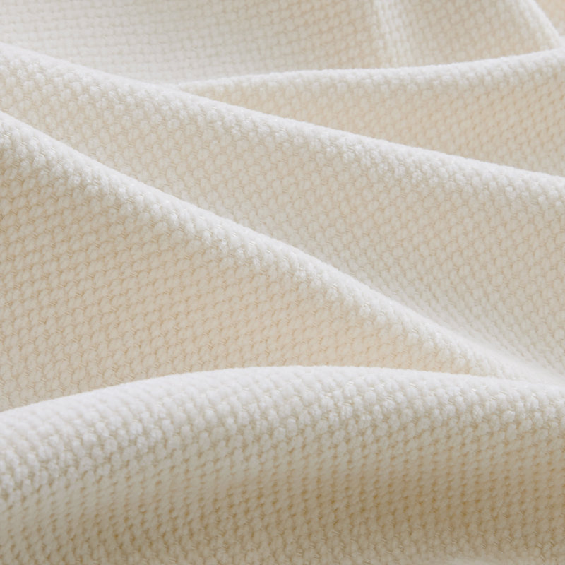 Flora Ottoman Chenille - Beige, Beige