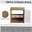 Meuble-lavabo autoportant de 42 po avec lavabo en céramique et armoires de rangement, porte à fermeture douce, armoire combinée 02430IMO + 0312, ensemble KD-1960700682-1960700681-1960700684