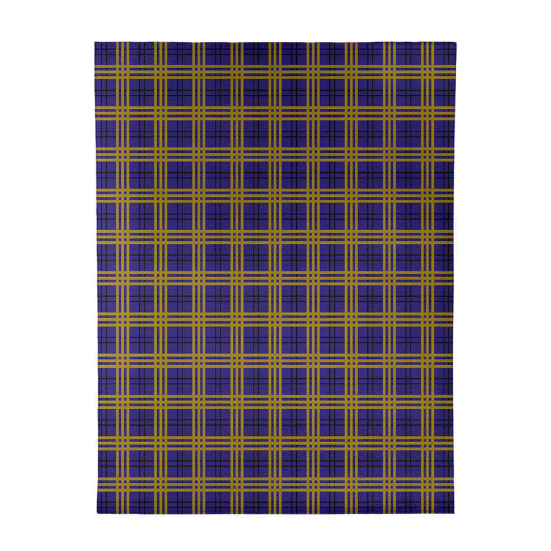 Tapis à carreaux mauve, Rectangle 9 pi x 12 pi