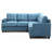 Sectional Sofa, Transitional Micro Suede Sofa, Removable Backs/Arms, Reversible Chaise And Kiln-Dried Frame