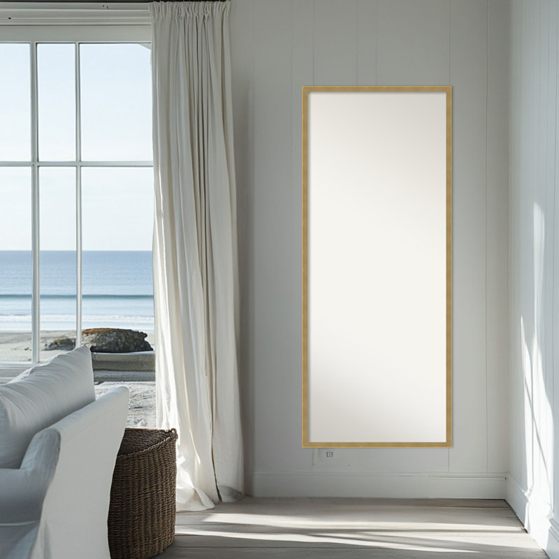 Miroir de plancher pleine longueur Incline, Or foncé