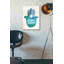 «Shabbat Shalom Hamsa» par Linda Woods, art mural sur toile-427917850
