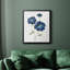 Toile encadrée de qualité supérieure Blue Mums - prête à être accrochée-11143978-11143979