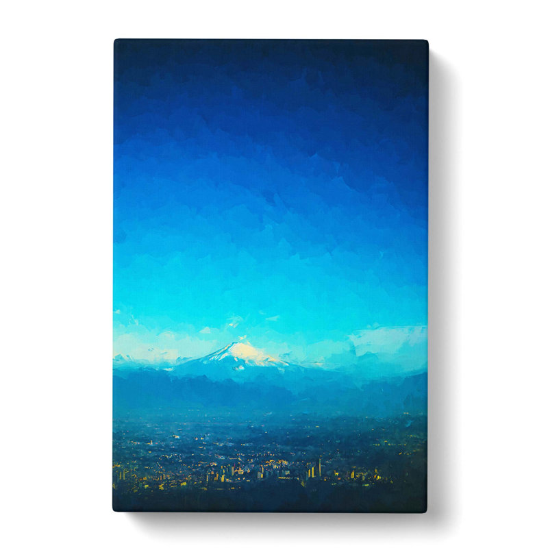 View of Mount Fuji in Abstract - Wrapped Canvas, 91cm H x 60cm W x 3cm D