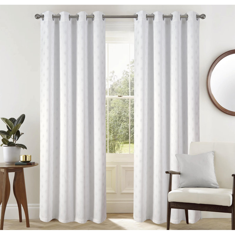 Rideau occultant en polyester Talleyran, Blanc, L 54 po x L 90 po