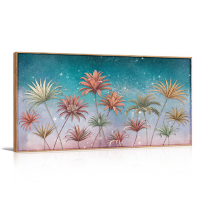 Starry Palm Canvas Wall Art Oil Painting Print Set Of 1