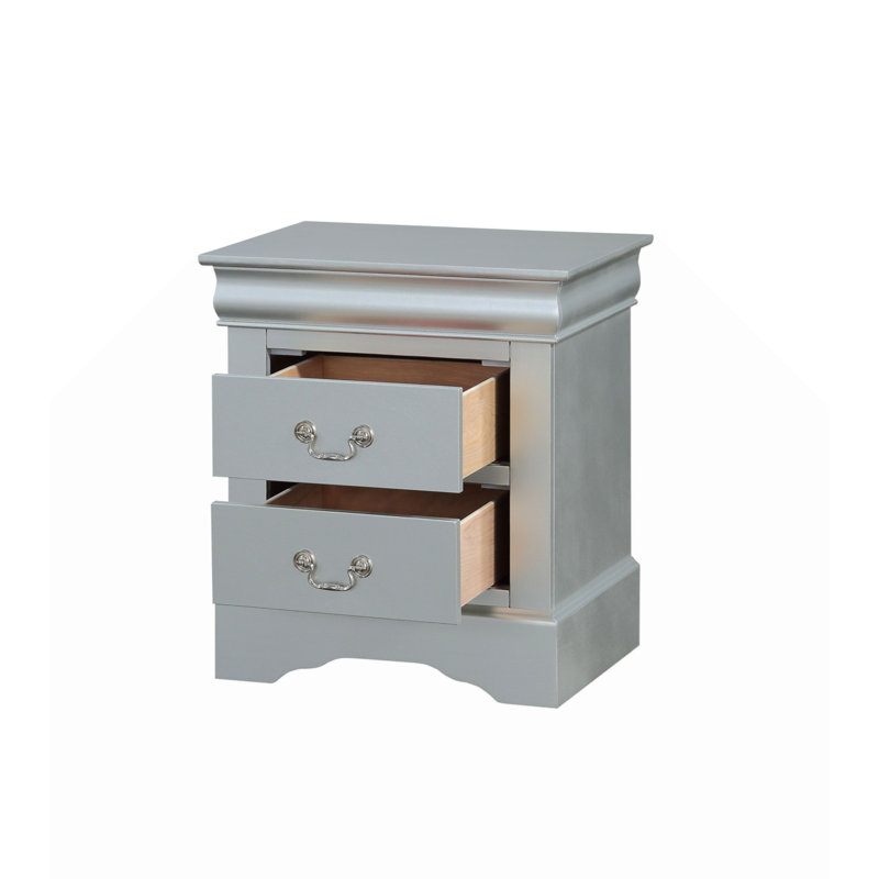 Ensemble de finition Louis Philippe, Très grand lit, Gris