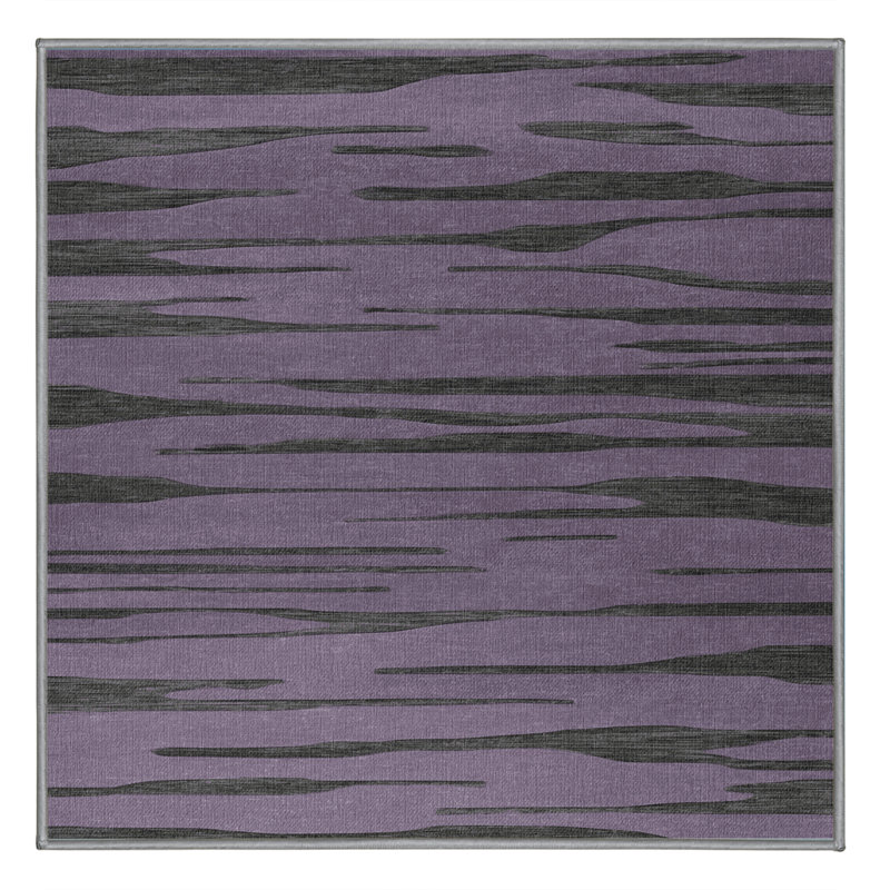 Tapis mauve lavable à la machine, Carré 4 pi