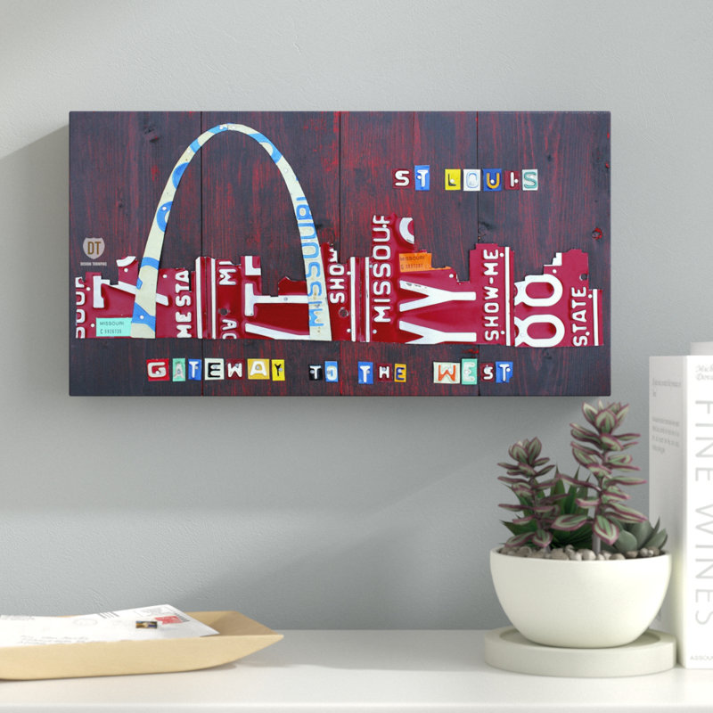 « st. louis », impression sur toile tendue, H 16 po x l 32 po x P 2 po