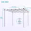 9,7 pi L 9,7 pi. Pergola en métal