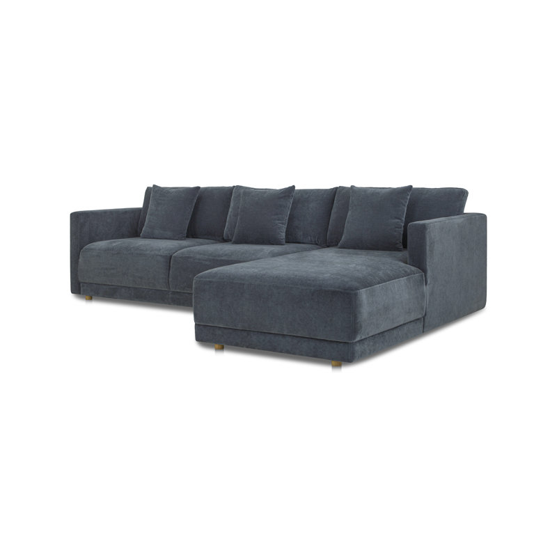 Canapé modulaire Margie bleu gauche, Orienté vers la gauche