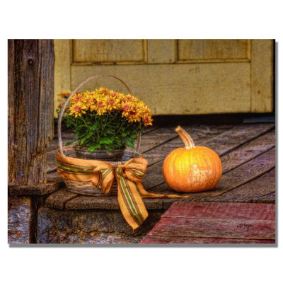 " Pumpkin On The Porch " by Lois Bryan