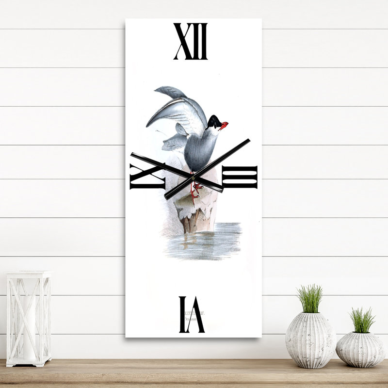 Horloge murale rétro Vintage Bird of Europe I, Petit