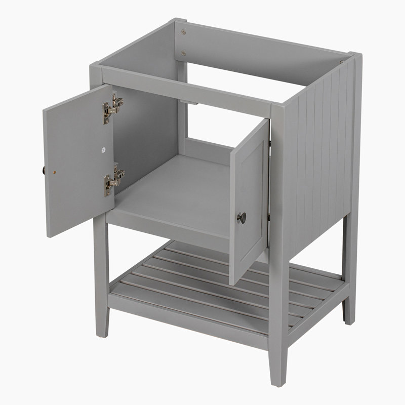 23.7'' Single Bathroom Vanity Base Only, Gray