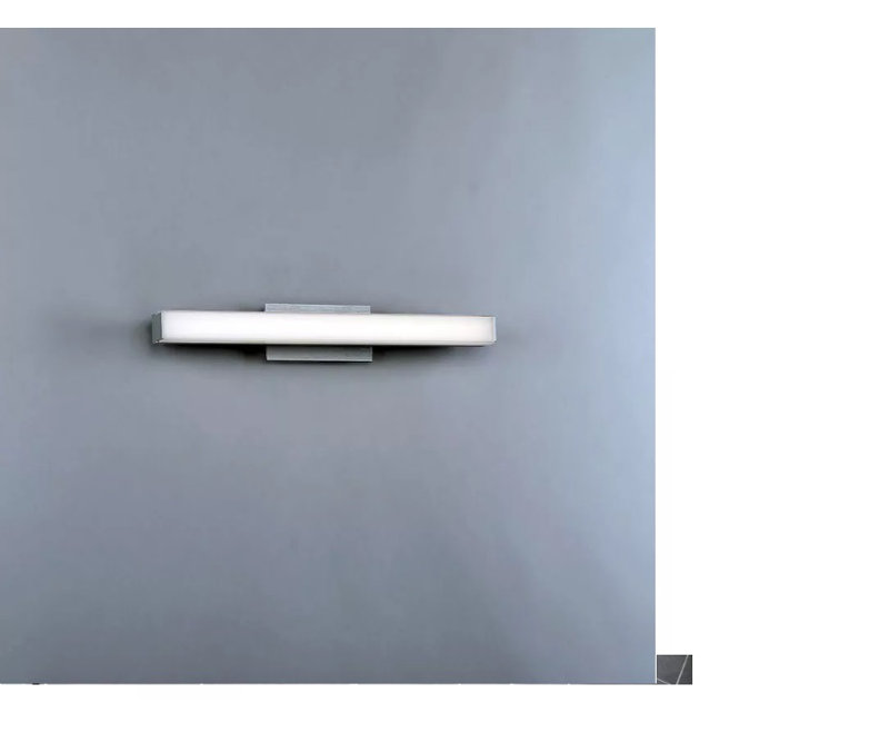 Brink 18" Slim Nickel LED Bath Bar with Dimmable Light