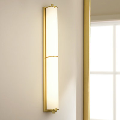 Applique murale linéaire moderne à 1 lumière DEL à intensité variable Elivra (32,5 po)