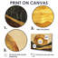 Wooden Moon On Bold Golden Forest Landscape - forest Wall Art-1991860553-1991860557-1991860552