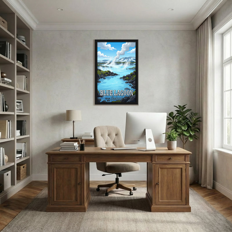 «Scenic & Cityscapes Blue Lagoon Islande», reproduction d'art