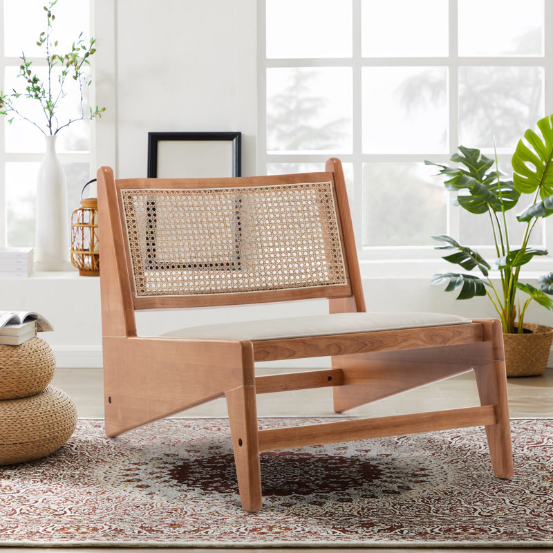 Landreth Faux Leather Side Chair, Beige Faux Leather