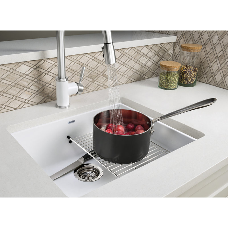 Precis SILGRANIT 24" L x 17.75" W Undermount Kitchen Sink, Soft White