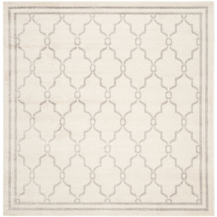 Ammundsen Geometric Ivory/Light Gray Area Rug