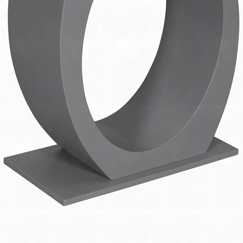 Console élégante en forme d'œuf, Gris