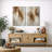 Vertical Earth Tone Abstract Artwork, Living Room Pictures, Framed Canvas Giclee Print Wall Art-27501117-27501088