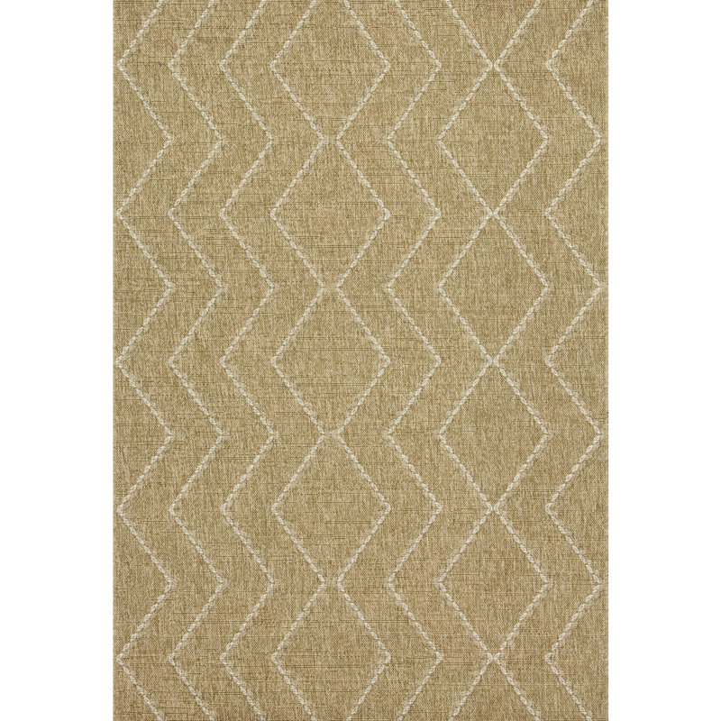 Earth Collection - 5 Ft 3 In X 7 Natural+White Indoor Outdoor Polypropylene Stain For Active Use & Pet Amiable Elegant Area Pad Bathroom Ft. In. Busy Environments
