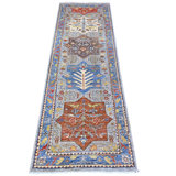 Schorr One-of-a-Kind 2'6" X 7'9" New Age Runner Wool Area Rug Grey
