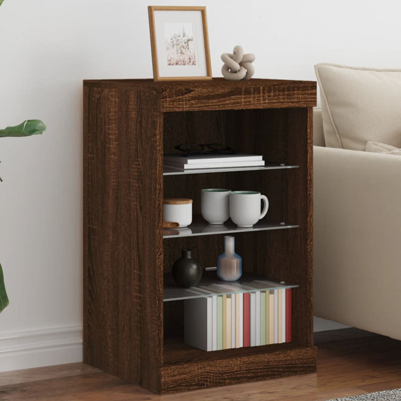 Basima 41cm Sideboard, Brown Oak