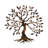 Hand-Painted Decorative Metal Wall Accessory, 23.6 x 23.6 inches | 100% Metal Construction, Thickness: 0.06 inches | Unique Color Variations | Perfect for Home Decor, Living Room & Office Aesthetics-2087735589