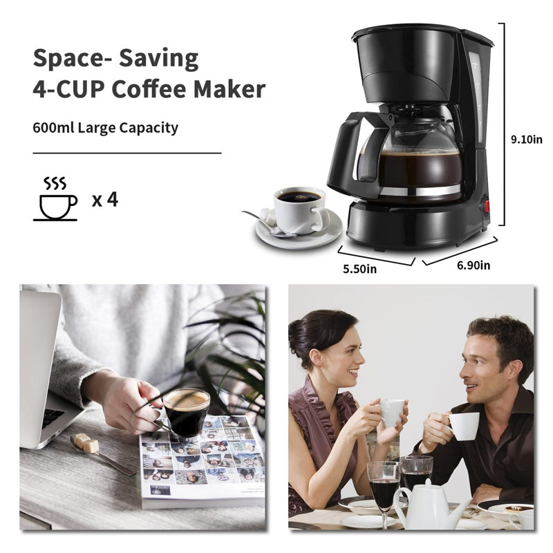 Cafetière 4 tasses Nbarthome