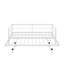 Twin Size Metal Daybed With LED And Adjustable Trundle, Pop Up Trundle